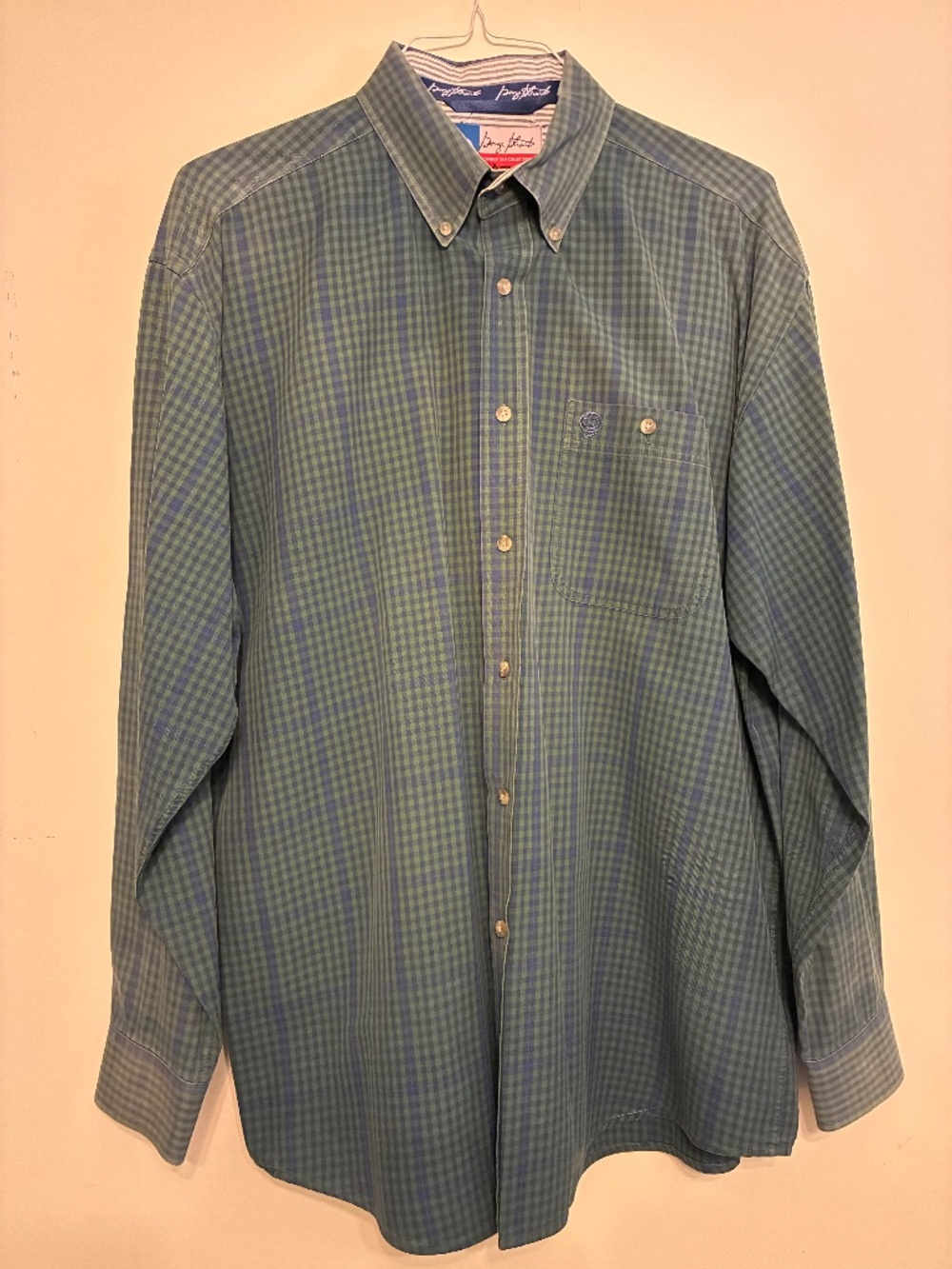 Mens Wrangler brand George Strait cowboy cut collection western shirt size X-lg